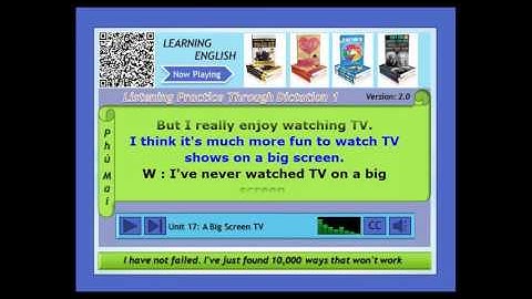 Luyện Nghe Tiếng Anh, LPTD1 Unit 17, Listening Practice Through Dictation 1 17