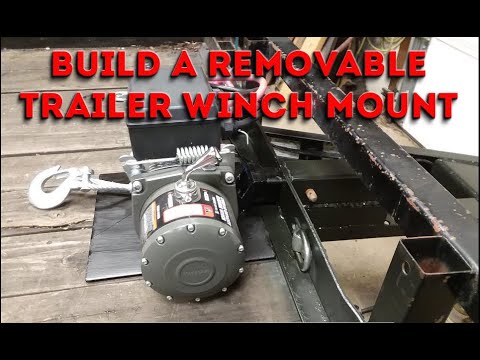 Removable Car Trailer Winch Mounting Idea & How to Install - YouTube