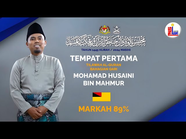 USTAZ MOHAMAD HUSAINI MAHMUR • Johan Qari Majlis Tilawah Al-Quran Peringkat Kebangsaan 2024 class=