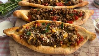 Turkish Pide Is Better Than Pizza! Crispy and Delicious! 🍕🇹🇷