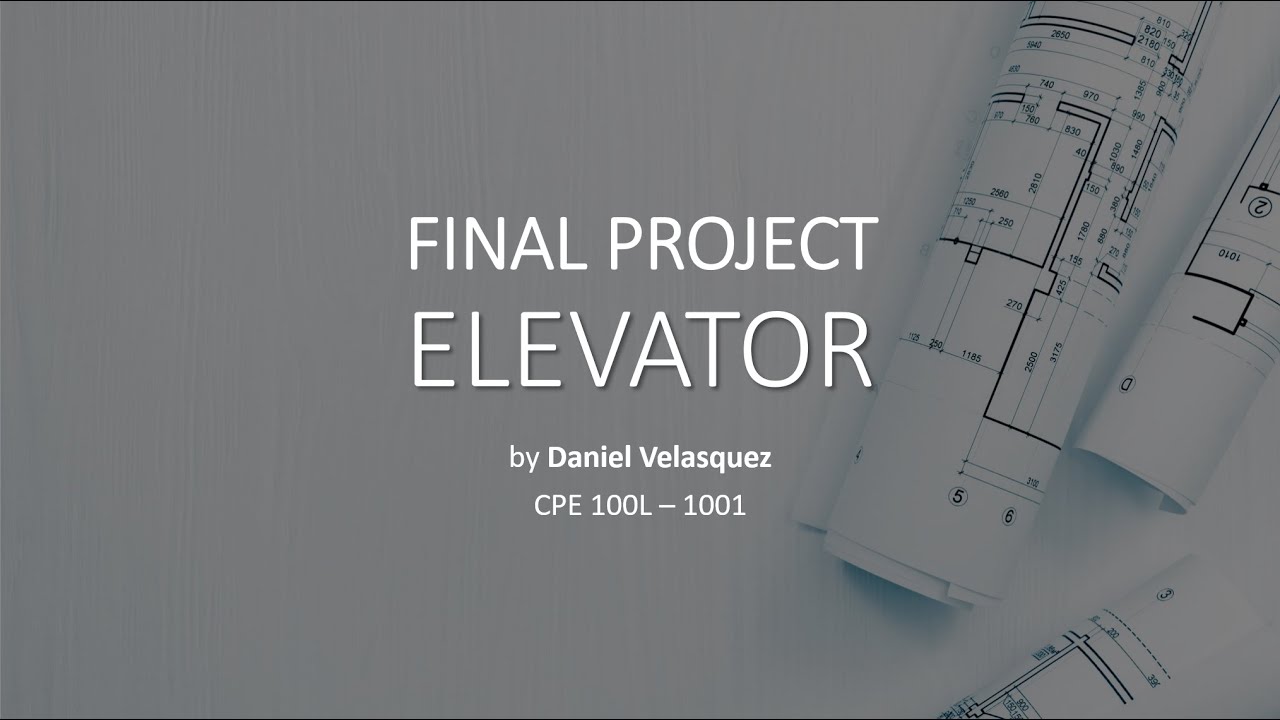 CPE 100L - Final Project (Elevator) - YouTube