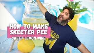 How To Make Skeeter Pee  Homemade Lemon Wine  Hard Lemonade