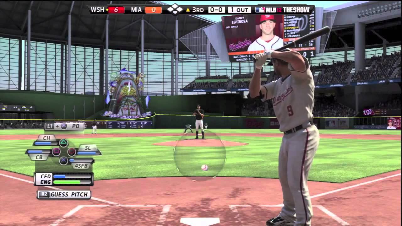 MLB 12 The Show MrHurriicane vs Nadasfan (Nationals vs Marlins) Live