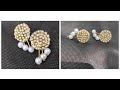 Fashion Hoops!.. Handmade jewellery/How to make Beautiful Earrings at Home/Step by step