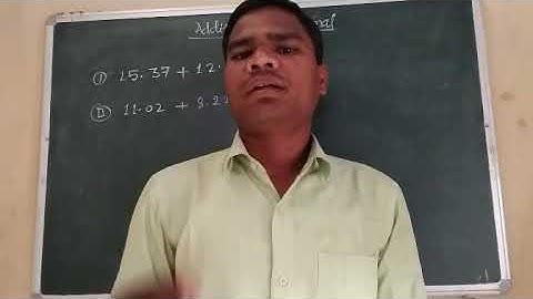 Class -5 , Maths , Chapter - 8 - Decimal , Addition of Decimal