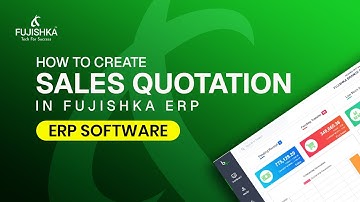 How to Create Sales Quotation in Fujishka ERP #erpsoftware #fujishka