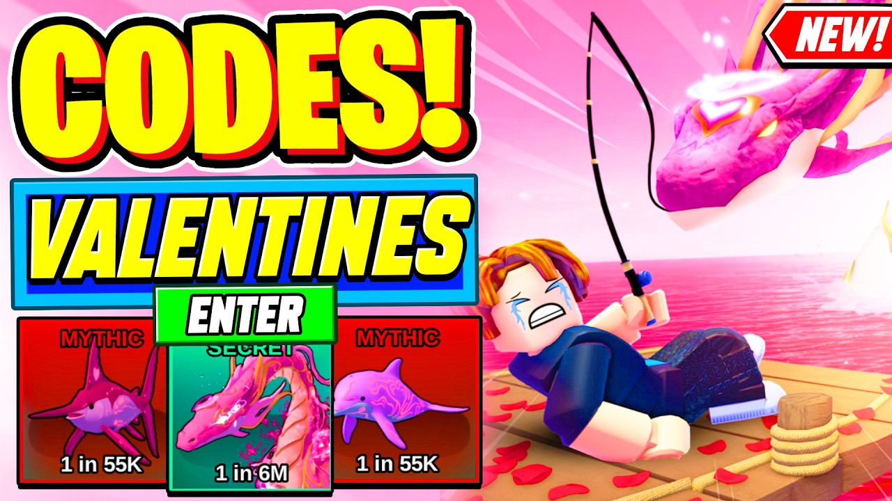 ⚠️New⚠️ ALL WORKING VALENTINES UPDATE CODES For Fish It 2026 - Roblox ...