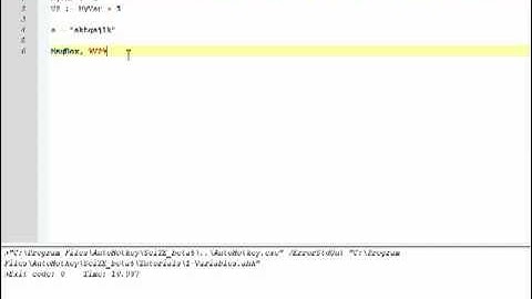 AutoHotkey #2: Variables