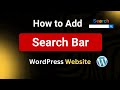How to Add Search Bar in WordPress || WordPress Search Bar in Header
