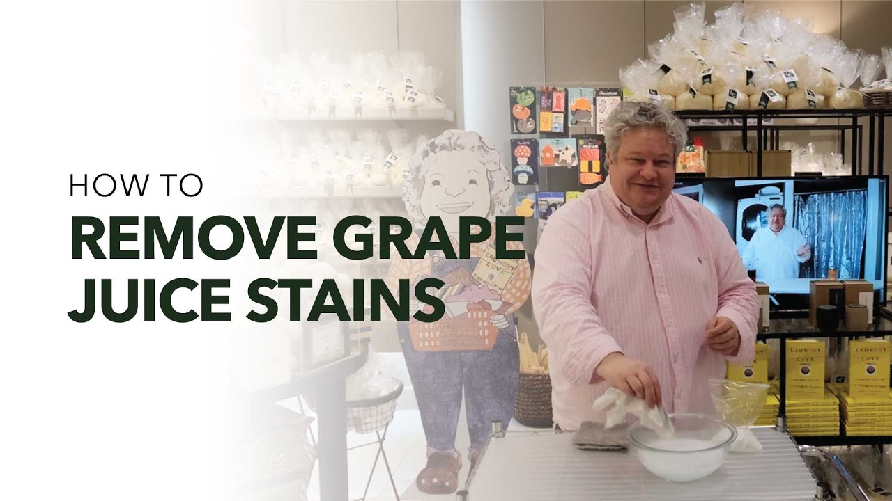 How To Remove Grape Juice Stains YouTube
