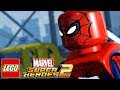 LEGO SPIDERMAN SWINGS INTO ACTION & LEGO ZOMBIES! - Lego Marvel Super Heroes 2 Gameplay Part 2