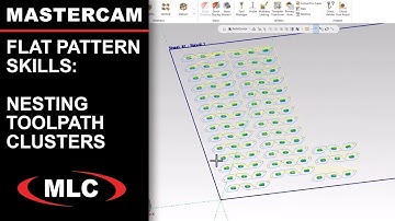 Nesting Toolpath Clusters - Mastercam - Flat Pattern Skills