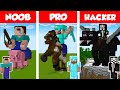 Minecraft NOOB vs PRO vs HACKER: STATUE HOUSE BUILD CHALLENGE in Minecraft / Animation