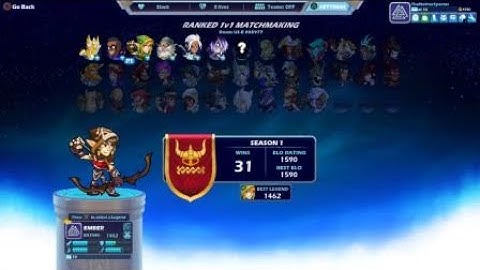 Brawlhalla - Ember 1v1 Ranked Match Session #1