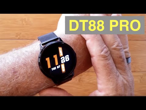 DTNo.1 DT88 Pro IP67 Waterproof Blood Pressure Health Fitness Smartwatch: Unboxing & 1st Look