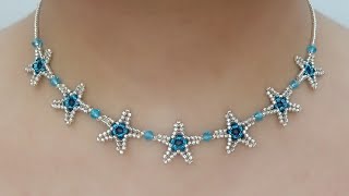 Starfish Beaded Necklace Making | New Design Necklace Making @smartschannel23 #necklace #jewelry