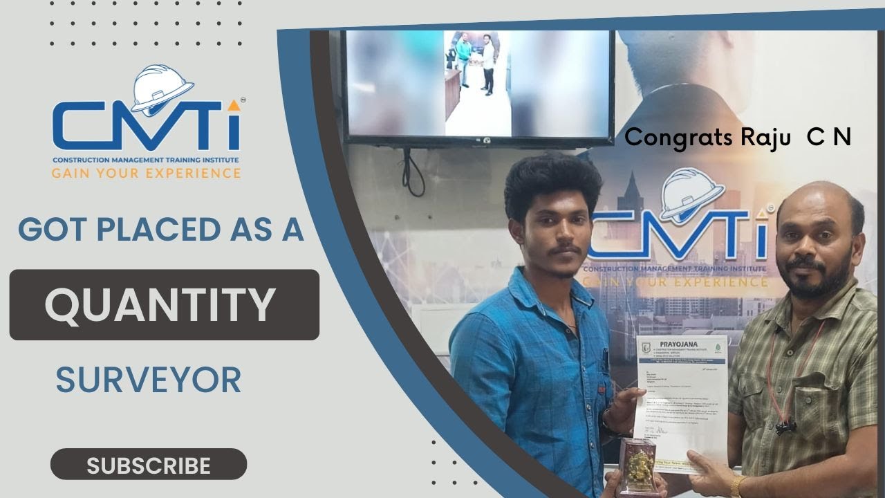 Raju CN | SJBIT | Constriction Training | Quantity Surveyor | Best Interior Design | CACM
