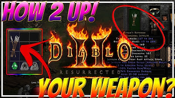 D2R UPGRADE UNIQUE WEAPON ELITE ITEM MORE DAMAGE