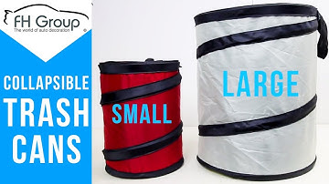Collapsible Trash Cans Large Small for Sedan Truck and SUV- FH Group®