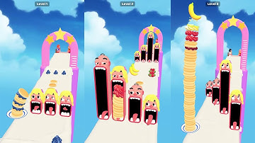 Pancake Run Level 1-3 Walkthrough Gameplay Android İos