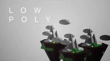 Low Poly Island Element 3D