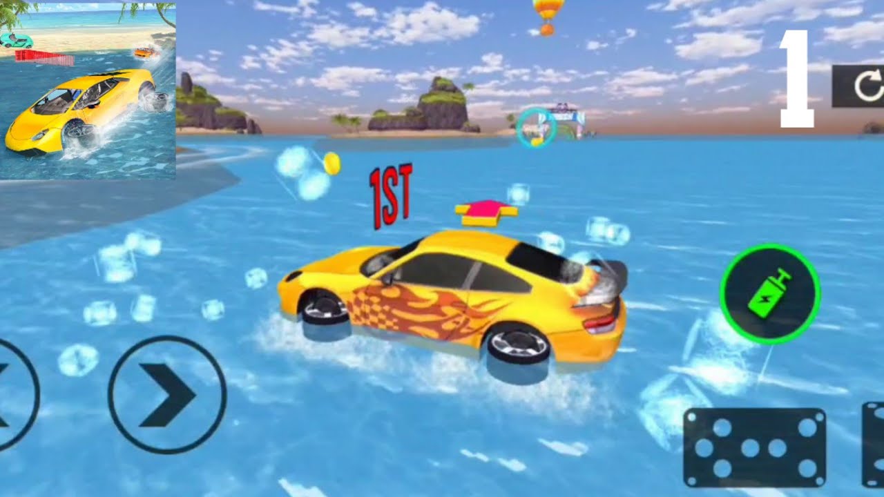 Water Car Surfer Racing : Naw Car Games 2020 - Simulator Gameplay Walkthrough Part 1 (Android)