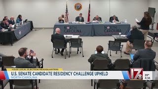 U.S. Senate candidate residency challenge upheld by NC Board of Elections