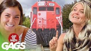 Ghillie Suits, Falling Clowns, & Oncoming Trains | JFL Throwback Pranks