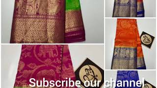 Pure  kota  silk with kanchi  big  border  beautiful zari pallu*