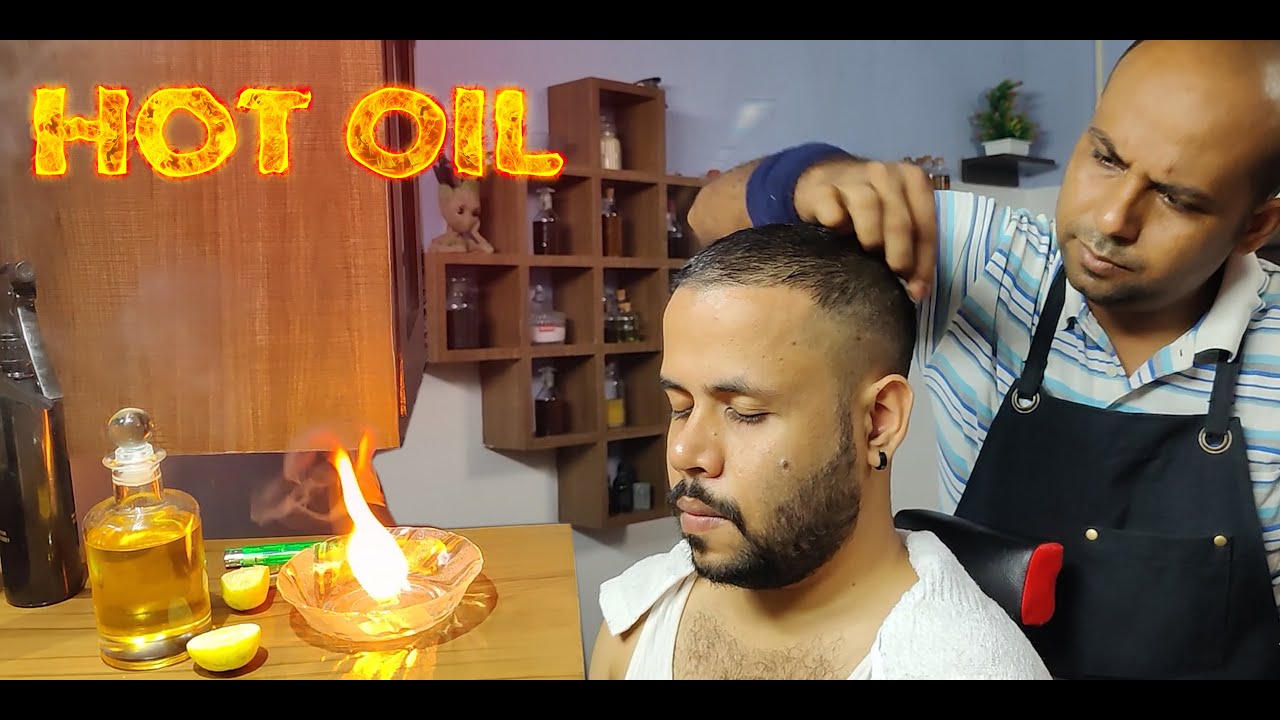 Reiki Master Lemon Camphor and Hot Coconut Oil Dandruff Treatment Head