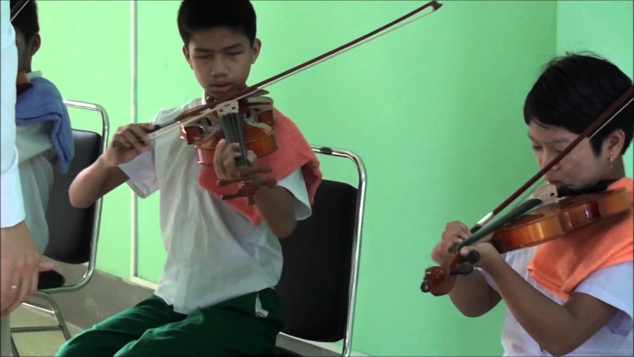 Live4Music Violin Programme at School for the Blind by Sebastian See