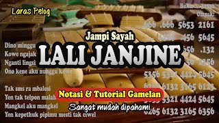 Video thumbnail of "LALI JANJINE - Notasi & Tutorial Gamelan"