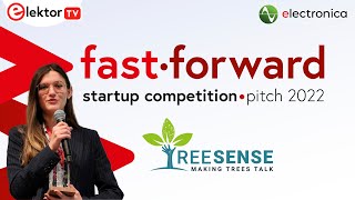 Treesense pitch at the electronica fast forward powered by Elektor 2022