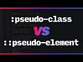 Do you know the difference? pseudo-classes vs pseudo-elements