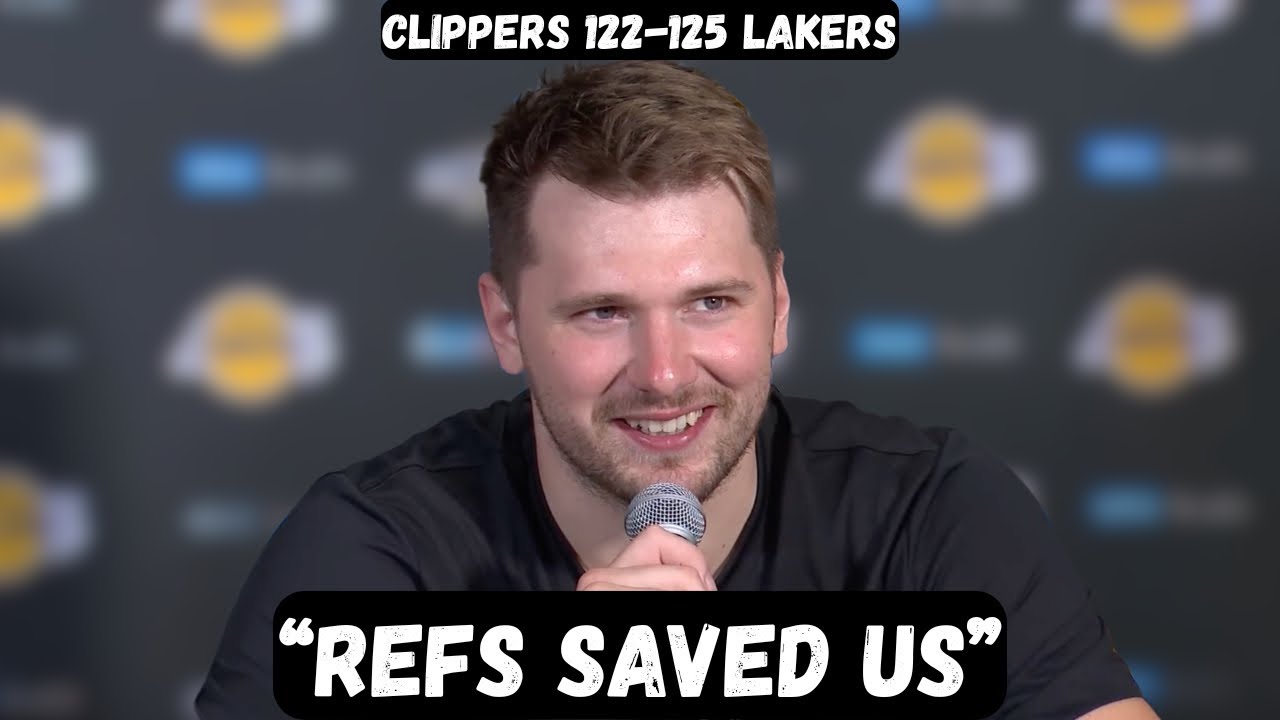 Luka Doncic THANKS REFS after scoring 38 points - Post Game interview - Clippers vs Lakers