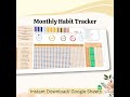 Monthly Habit Tracker