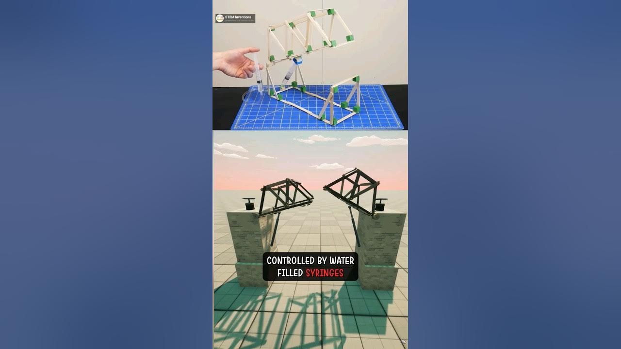 Hydraulic pistons in physics based engineering game! #engineering #stem ...