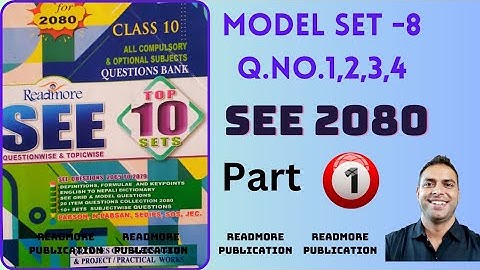 SEE model question 2080||Readmore publication|| model set -8