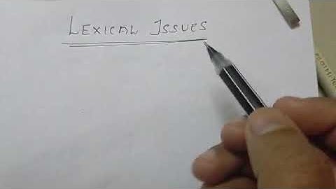 Lexical issues in Java #Lecture 10