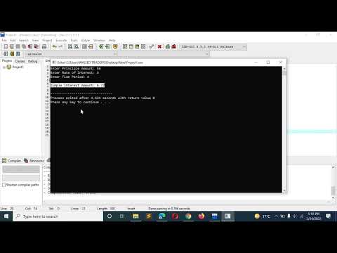 C++ Program to Calculate Simple Interest