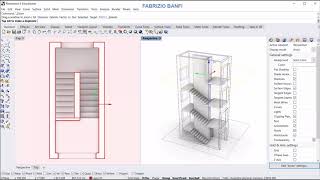 Fabrizio Banfi - Learn Rhino 15 - Understanding how to draw staircase plan and section