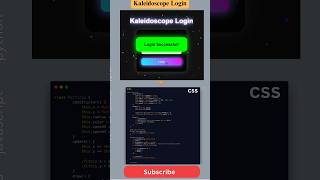 🎨 Kaleidoscope Login Form with 🔥 Success Popup! #HTML #CSS #JavaScript #WebDesign #CodeMagic