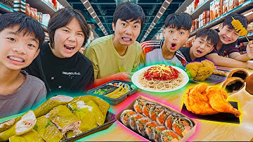 Thái Chuối Ăn Sập Siêu Thị Đồ Ăn Vặt - Ăn Toàn Món Ngon