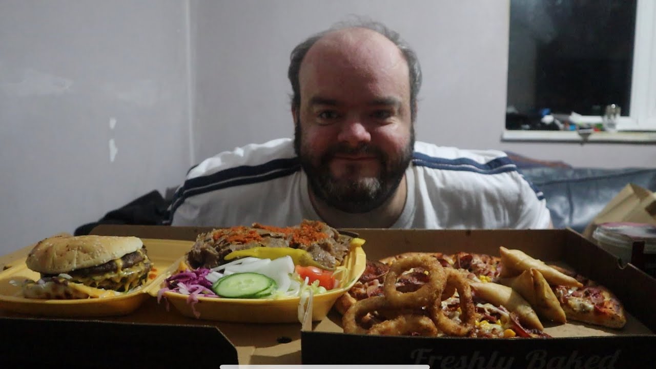 Kebab and pizza uk mukbang