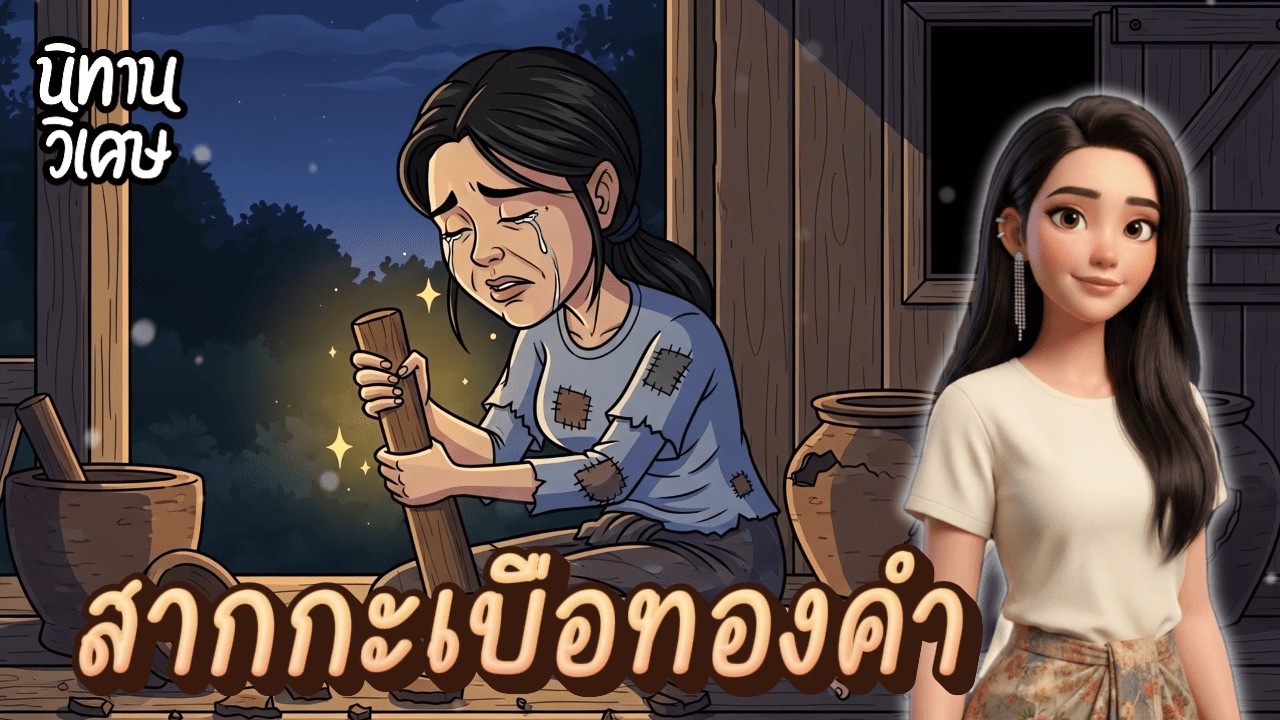 สากกะเบือทองคำ | EP.37 นิทานวิเศษ #นิทานพื้นบ้าน #นิทานก่อนนอน #นิทานสอนใจ