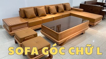 SOFA GÓC CHỮ L Gỗ Gõ Đỏ Pachy Sản Xuất Nguyên Cục Gõ Thiết Kế Kiểu Dáng Chân Thuyền Cho Phòng Khách