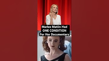 Marlee Matlin Had One Condition Before Agreeing To A Documentary #shorts #documentary #marleematlin
