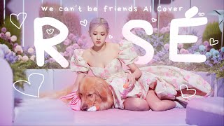 Rosé - we can't be friends (wait for your love) [AI COVER]