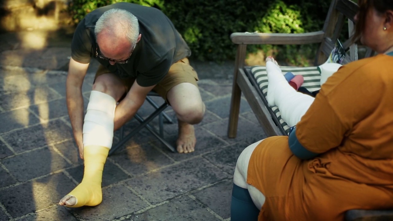 Lymphödem und Lipödem - Selbstbandage Unterschenkel