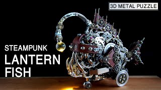 3D Puzzle Model | 1064pcs+ Steampunk Deep-sea Anglerfish with Luminous Bulb screenshot 3